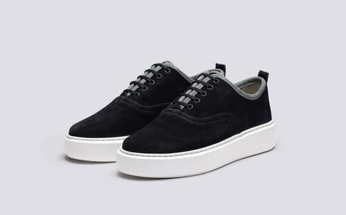 Sneaker 55 Womens Sneakers in Navy Eco Suede Grenson