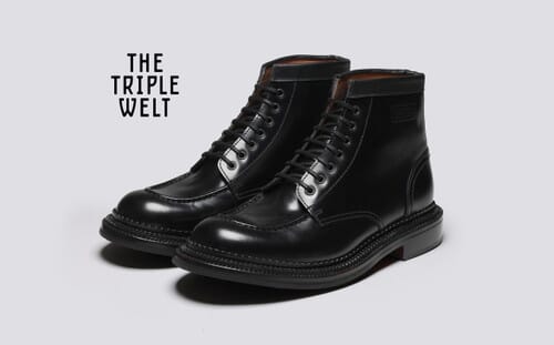 Grenson triple welt black cheap