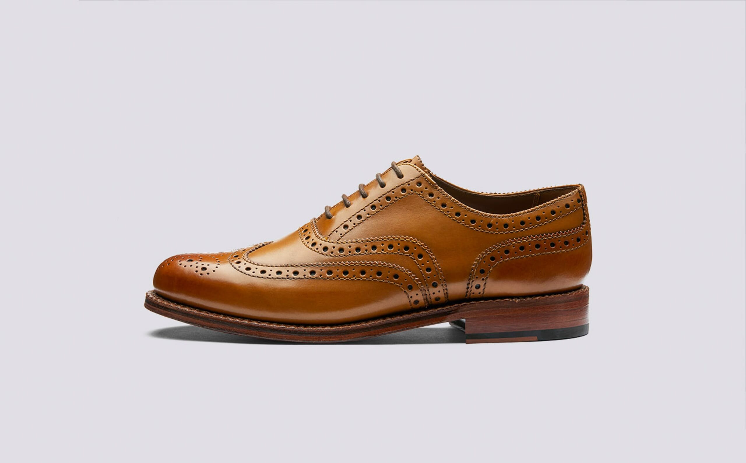 Grenson Tan Suede Wingtip Brogues, Men\'s size 8 Some shoes just don main image 2
