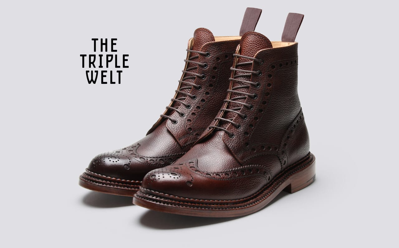 Grenson fred boots tan sale