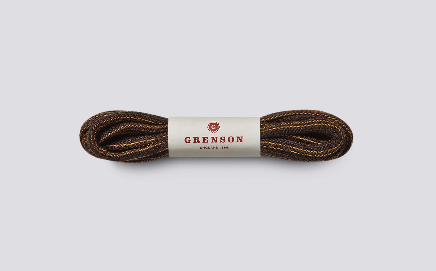 Hiking Boot Laces Tan Cotton and Nylon Blend Laces Grenson