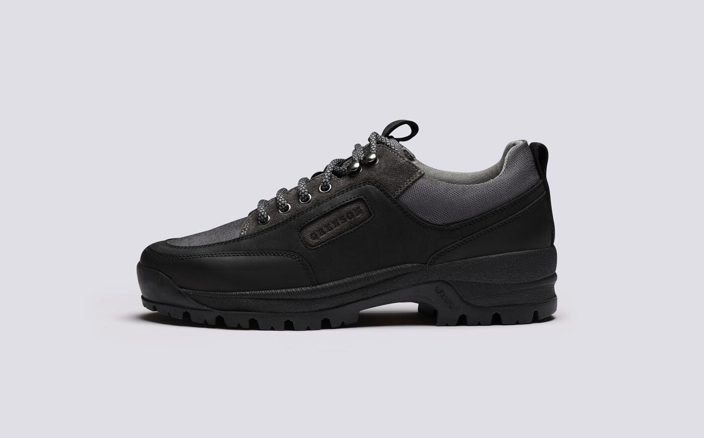 Sneaker 54 Walking Shoes for Women in Black Leather Grenson