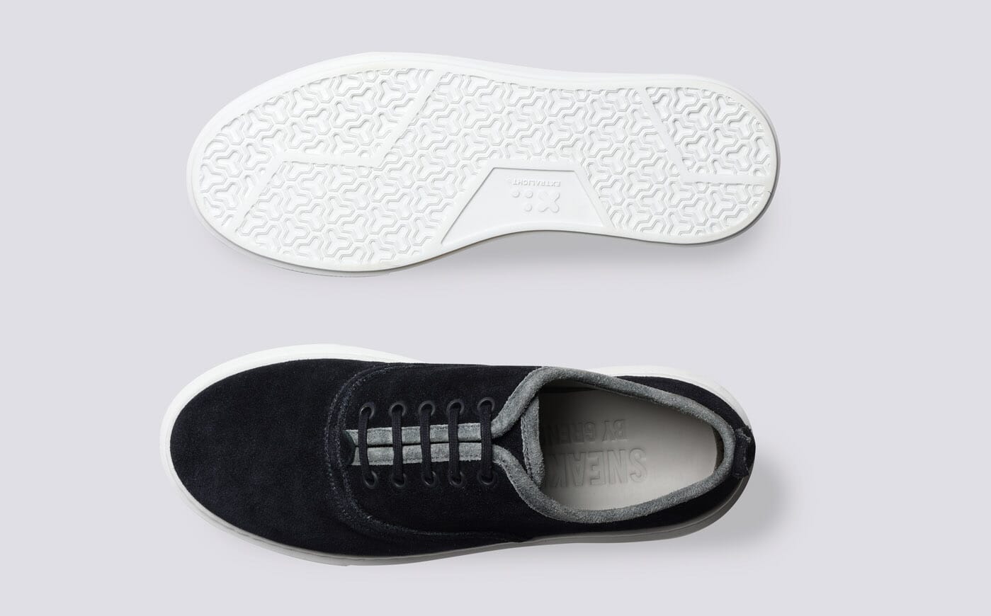 Sneaker 55 Womens Sneakers in Navy Eco Suede Grenson