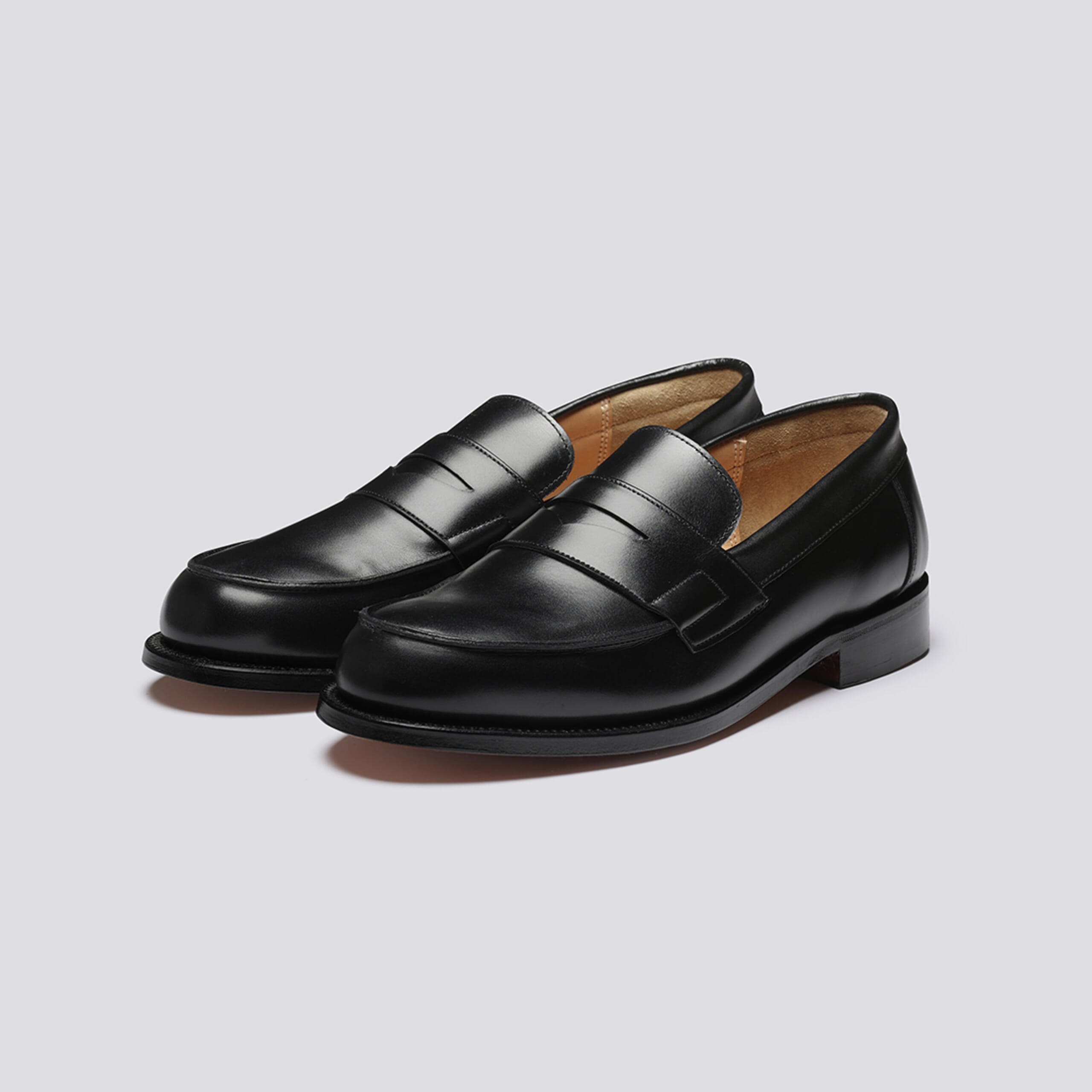 Epsom | Mens Loafers in Black Leather | Grenson