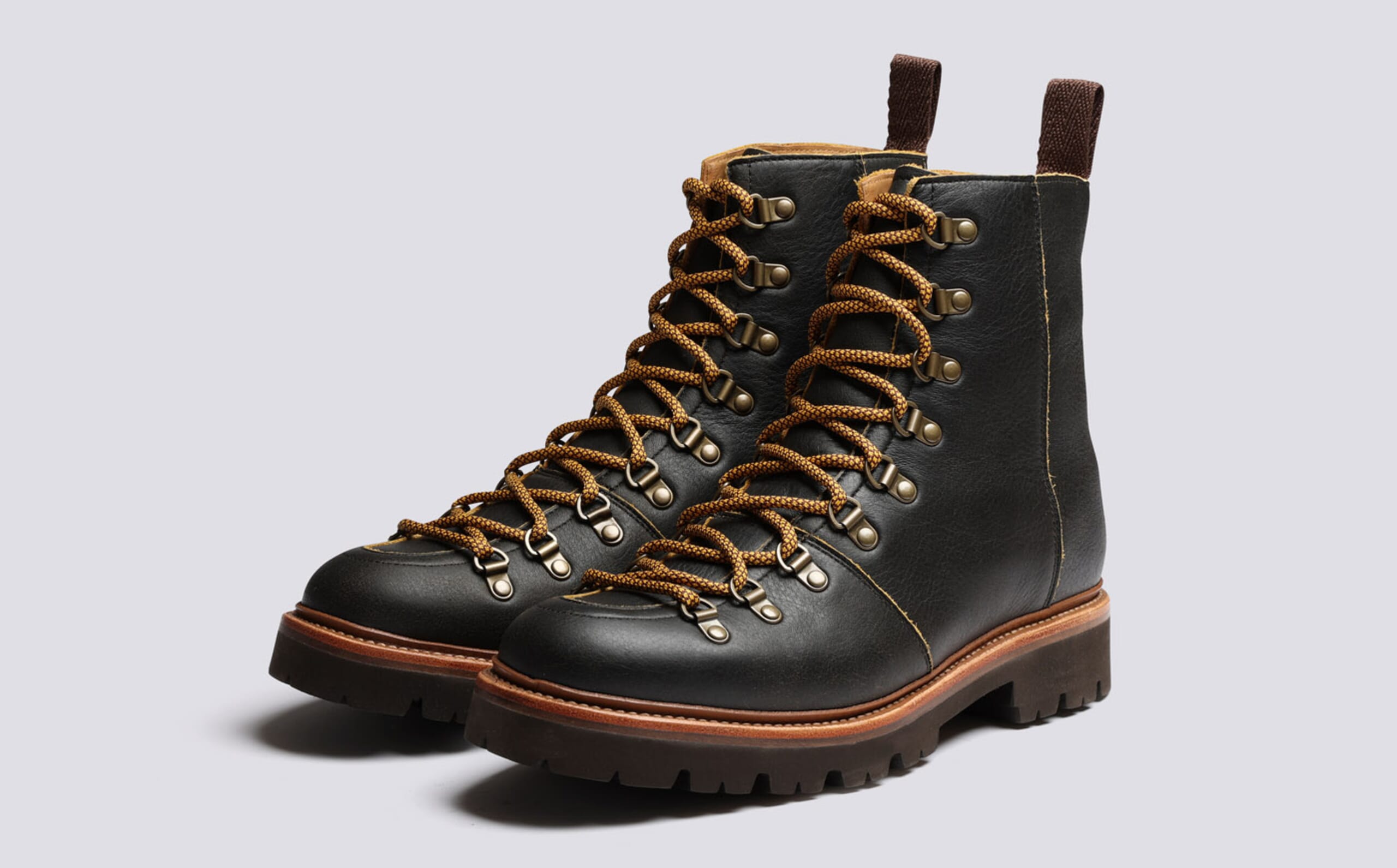 Grenson tan boots for men Grenson Joseph Toe Cap Derby Boot | Tan | US Stockists main image 3