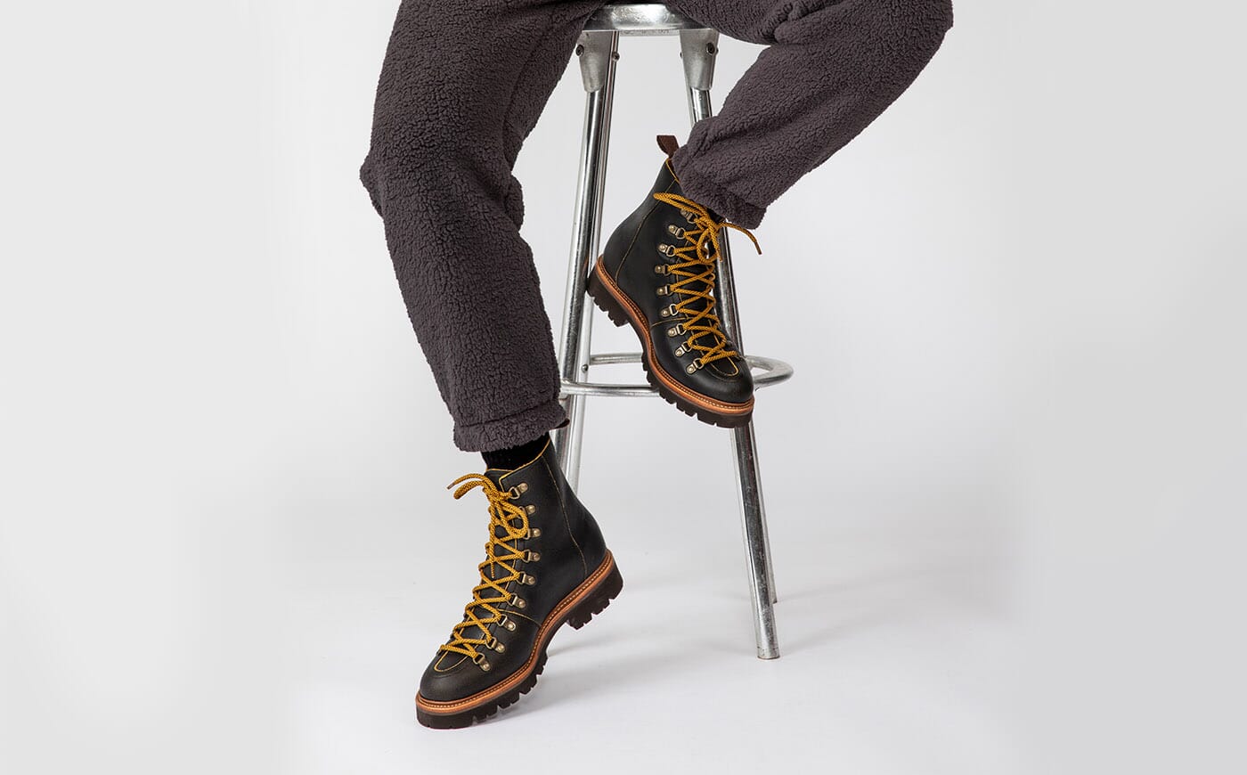 Brady | Hiker Boots for Men in Brown Vintage Softie | Grenson