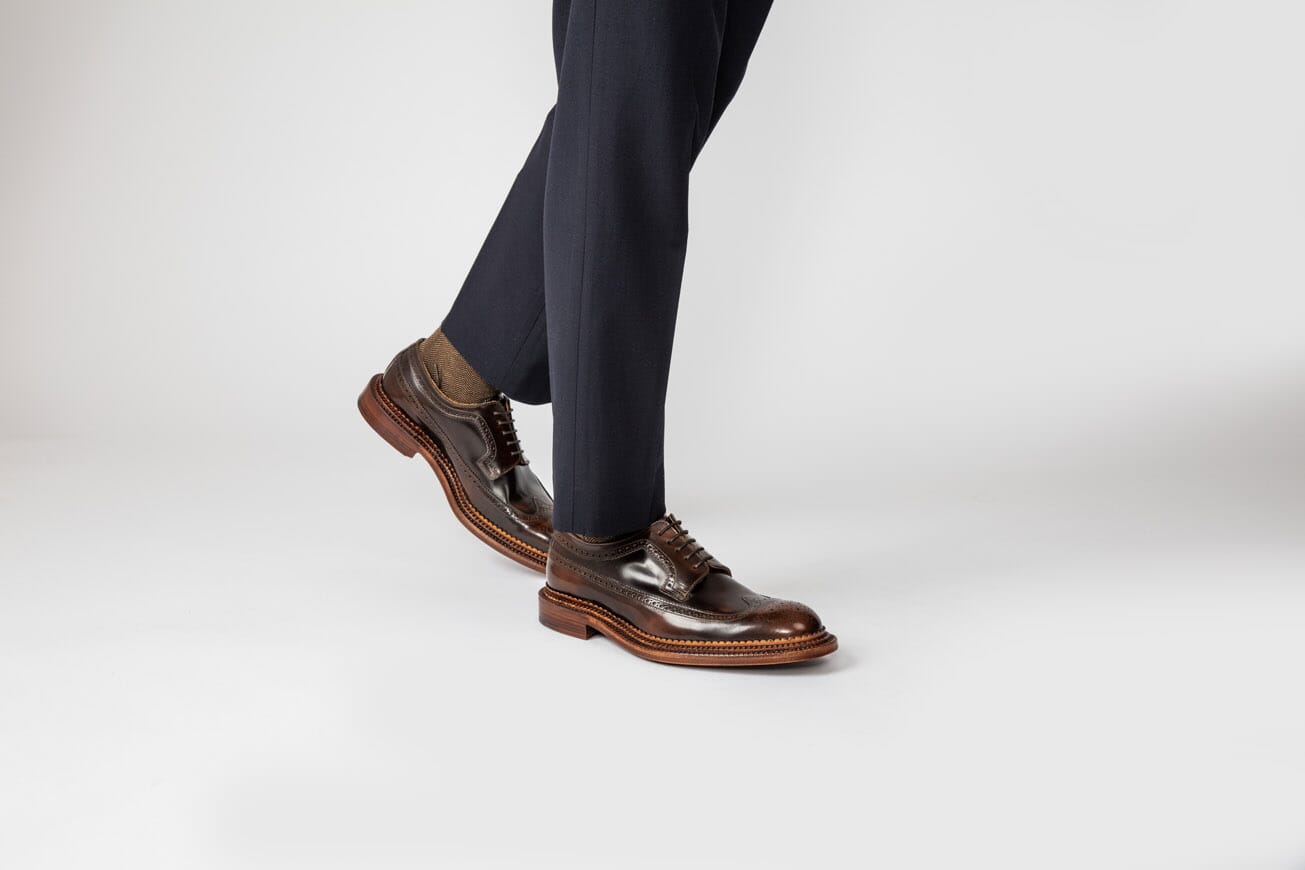 靴 grenson TRIPLE WELT GRENSON TRIPLE WELT 6 G US 7 ARCHIE LEATHER BROGUE BROWN