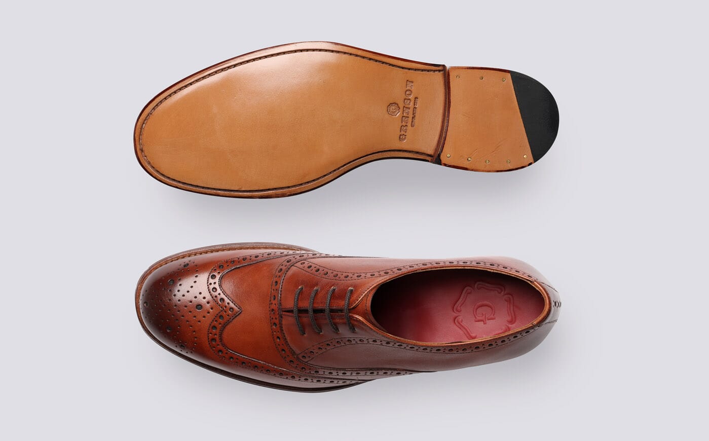 Grenson tan brogues sale