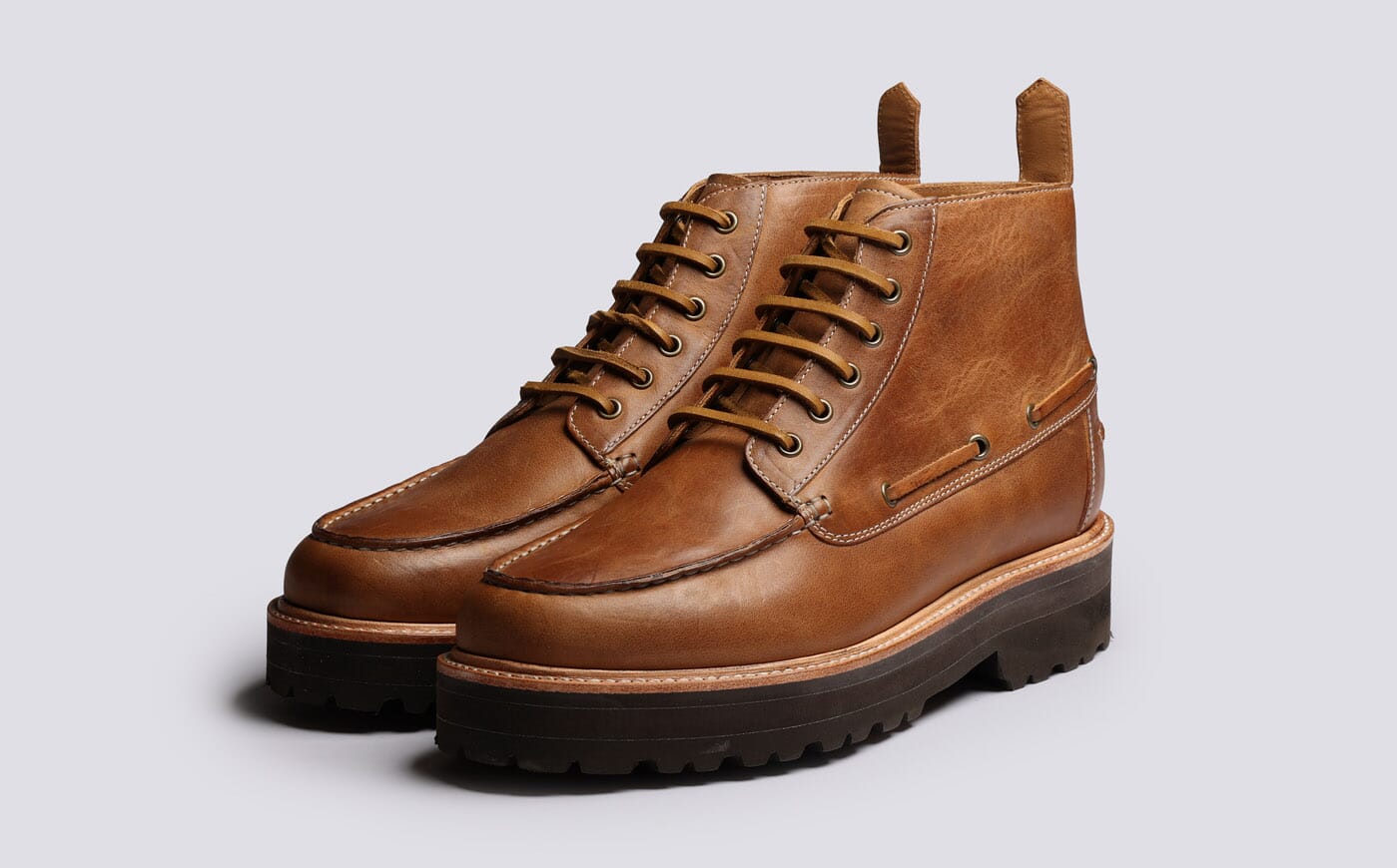Easton | Mens Boots in Natural Heritage Leather | Grenson