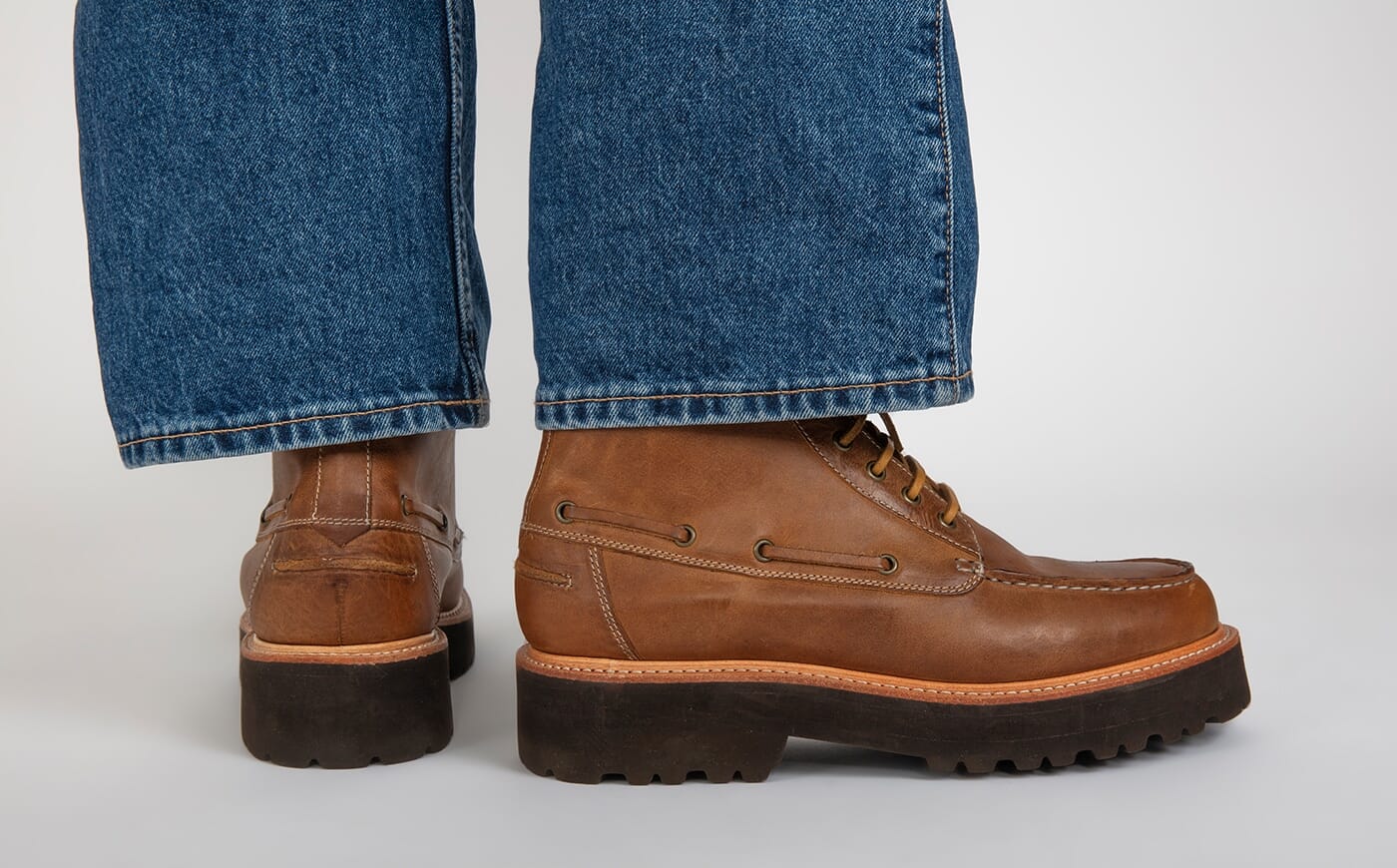 Easton | Mens Boots in Natural Heritage Leather | Grenson