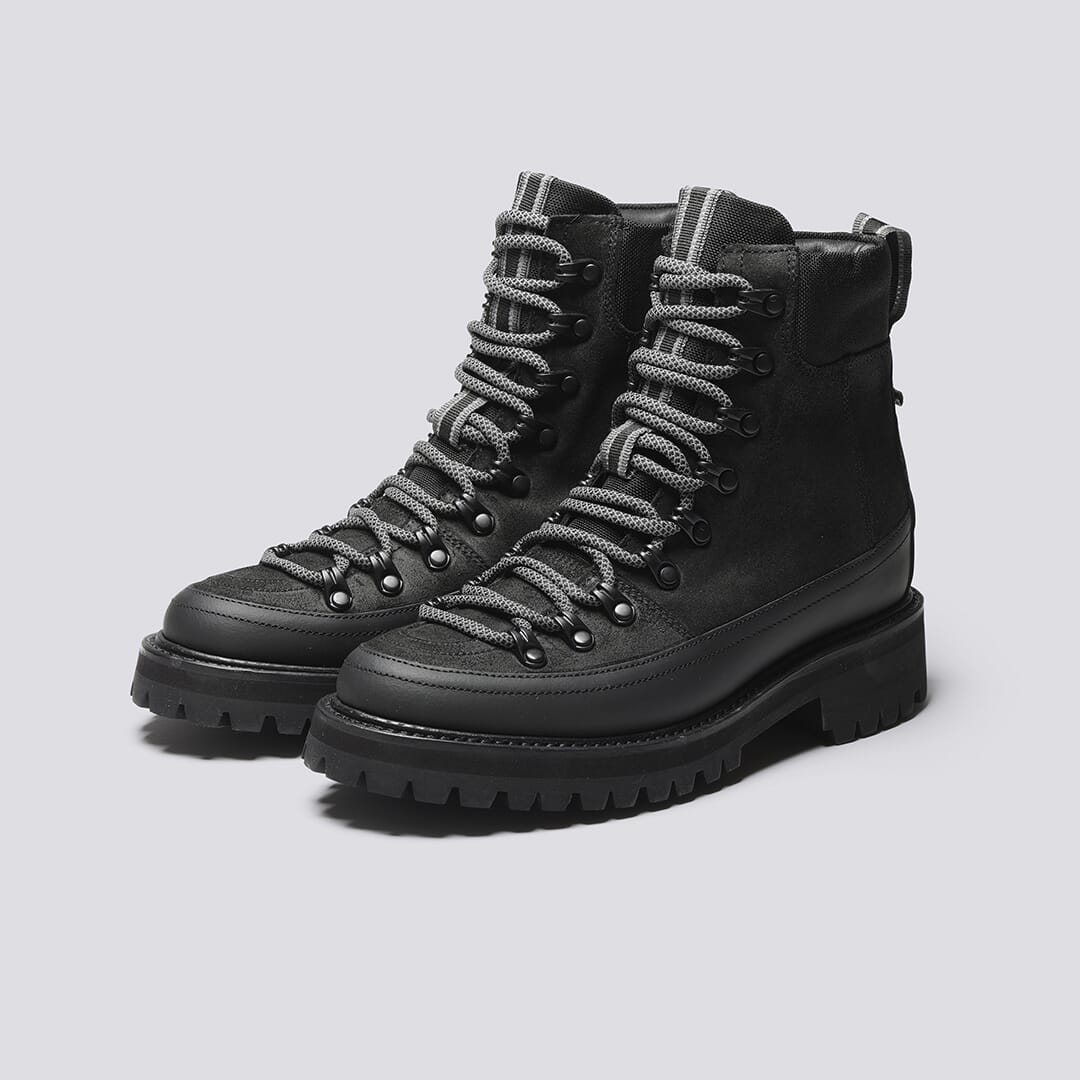 Grenson Nanette Tech Women s Hiker Boots Black On Vibram Sole Size UK 4.5