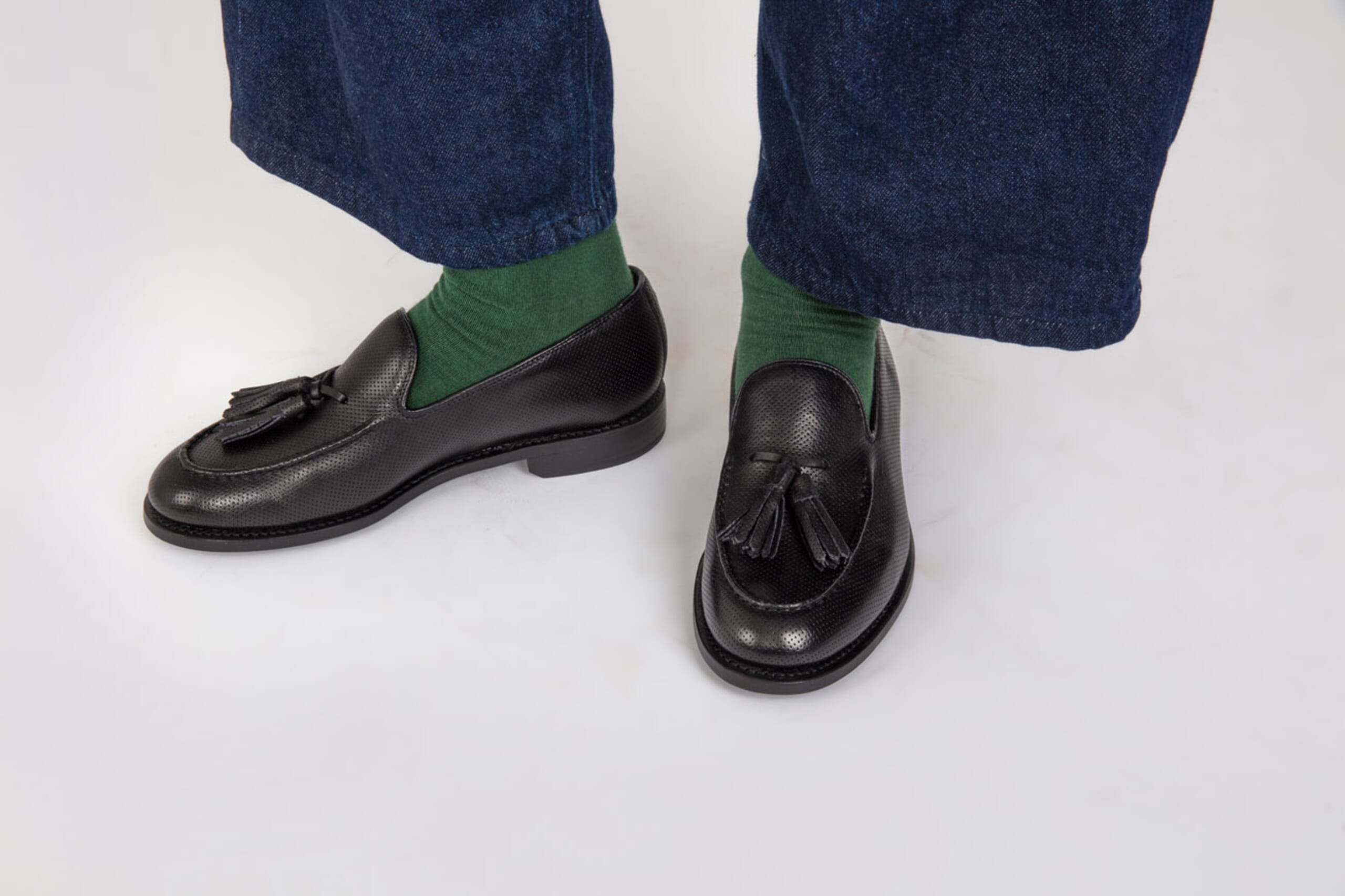Merlin | Loafers for Men in Black Dipped Leather | Grenson