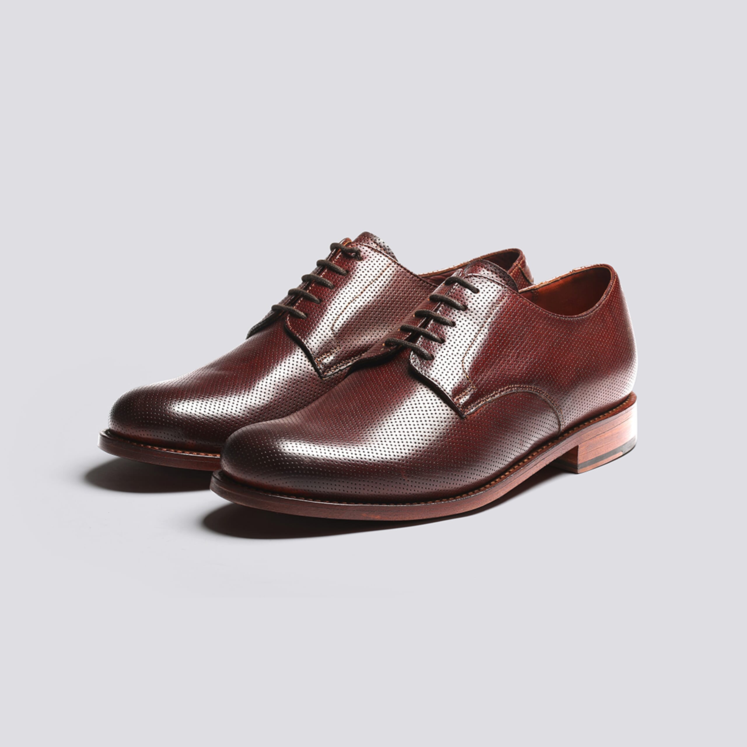Grenson Curtis Derby Shoes Brown Leather Goodyear Welted Men’s US 9 UK 8.5 Grenson Curtis Leather Derby Shoes main image 2