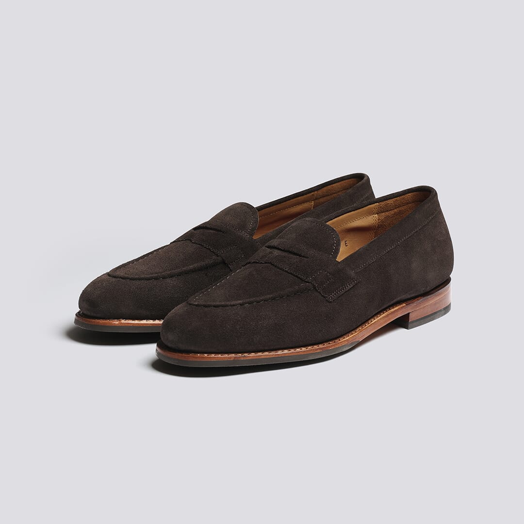 Lloyd Loafers for Men in Brown Suede Grenson