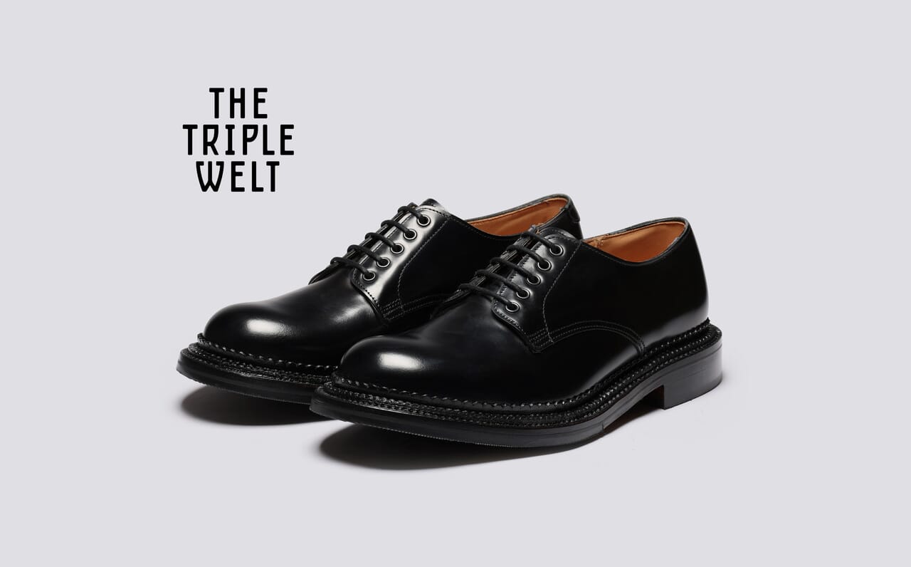 Dermot Mens Shoes in Black Bookbinder Leather Grenson