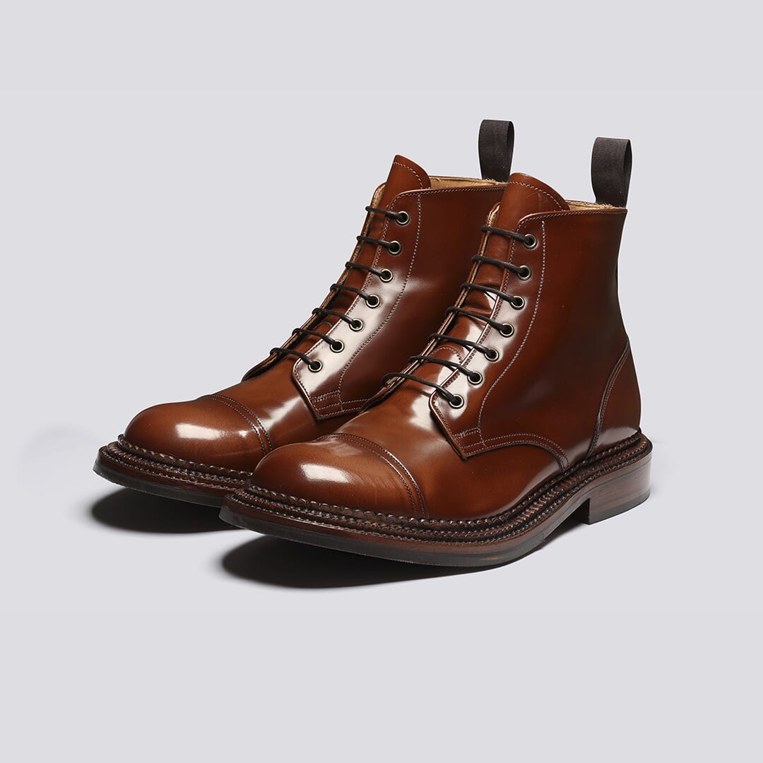 Desmond | Mens Boots in Brown Bookbinder Leather | Grenson