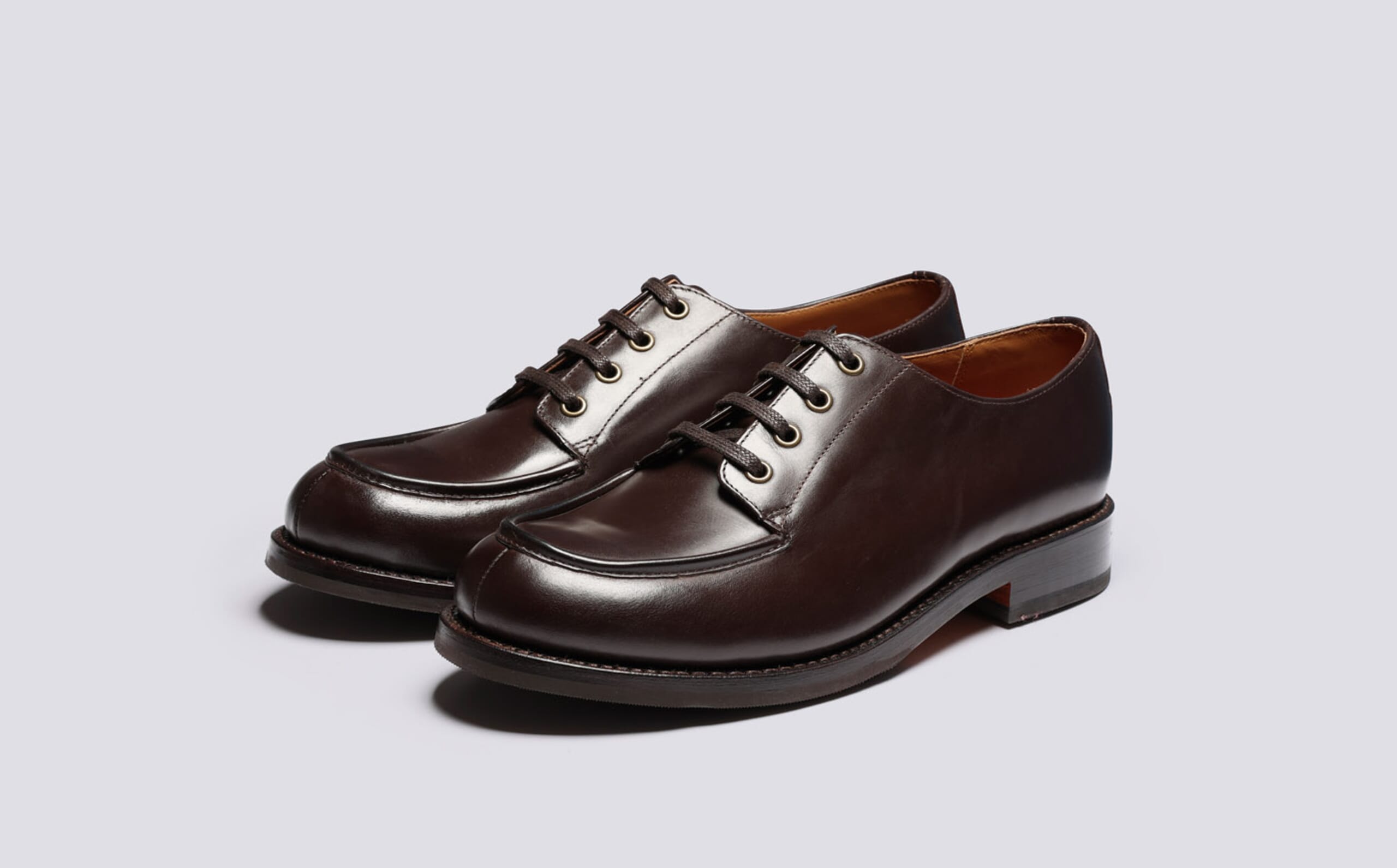 Grenson \'Toby\' Leather Plain Toe Derby Shoe Eric | Mens Derby Shoes in Black Leather | Grenson main image 3