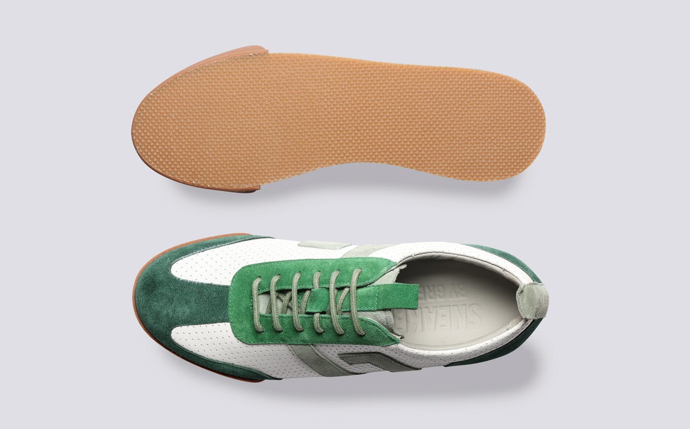Green ladies trainers top