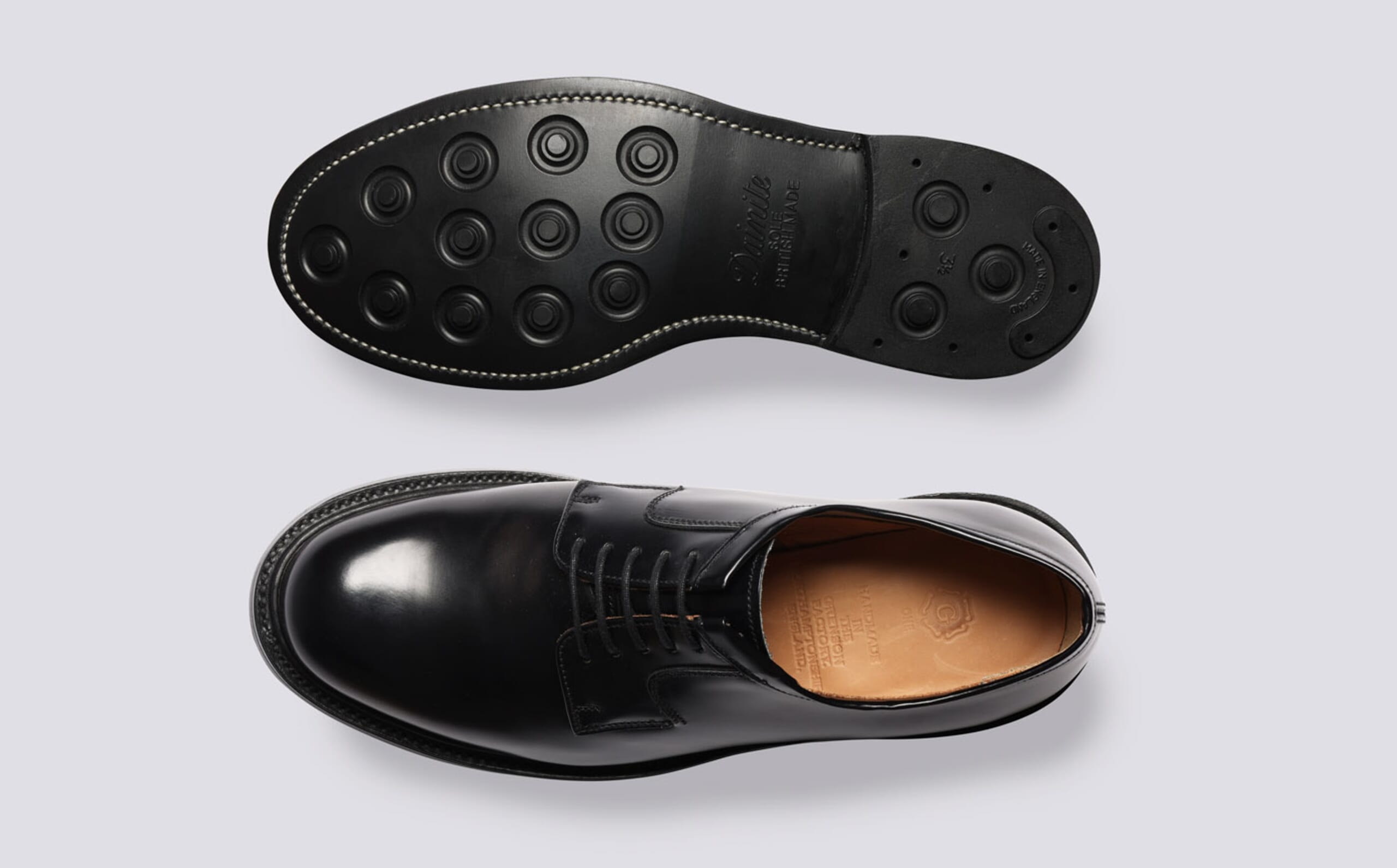 Camden | Mens Wholecut Derby in Black Leather | Grenson display picture 3