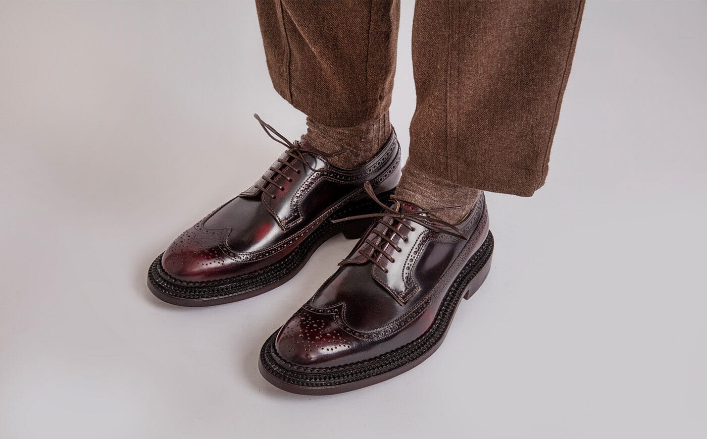 Grenson burgundy brogue discount