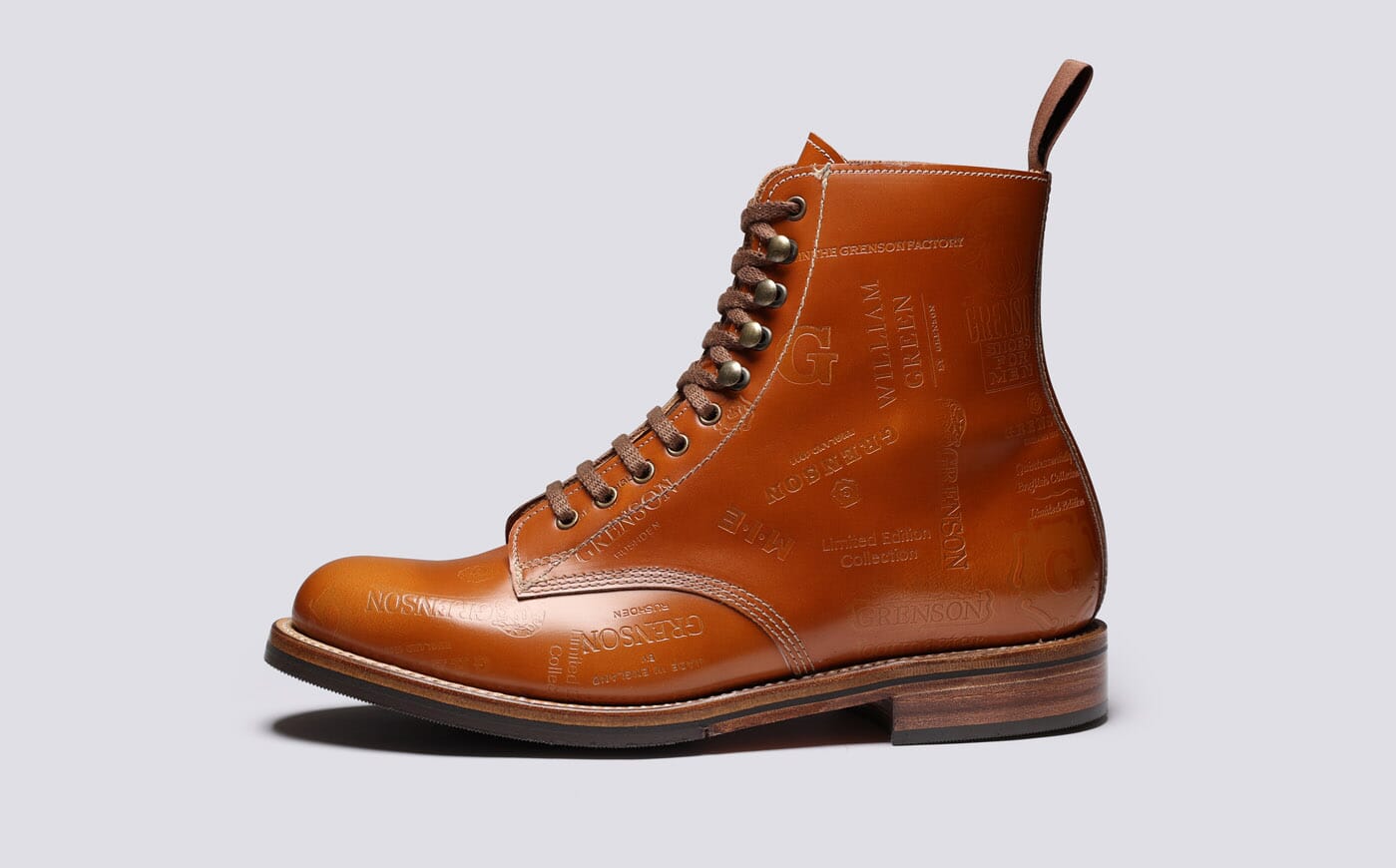 The Rack M20 Mens Boots in Hi Shine Leather Grenson