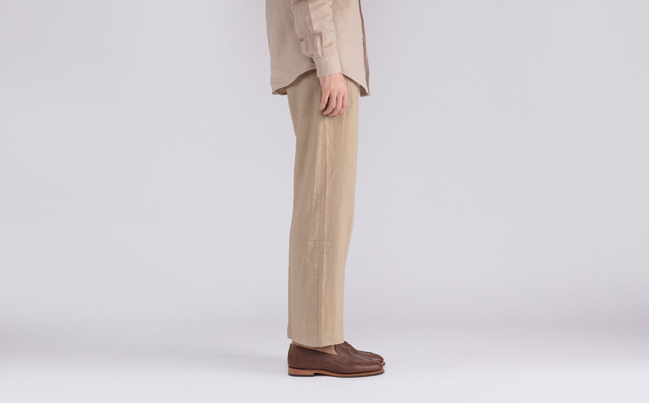Floyd | Mens Loafers in Brown Grain Leather | Grenson