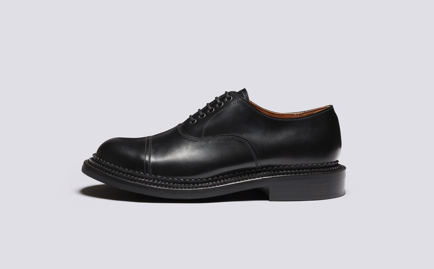 Grenson triple welt black hotsell