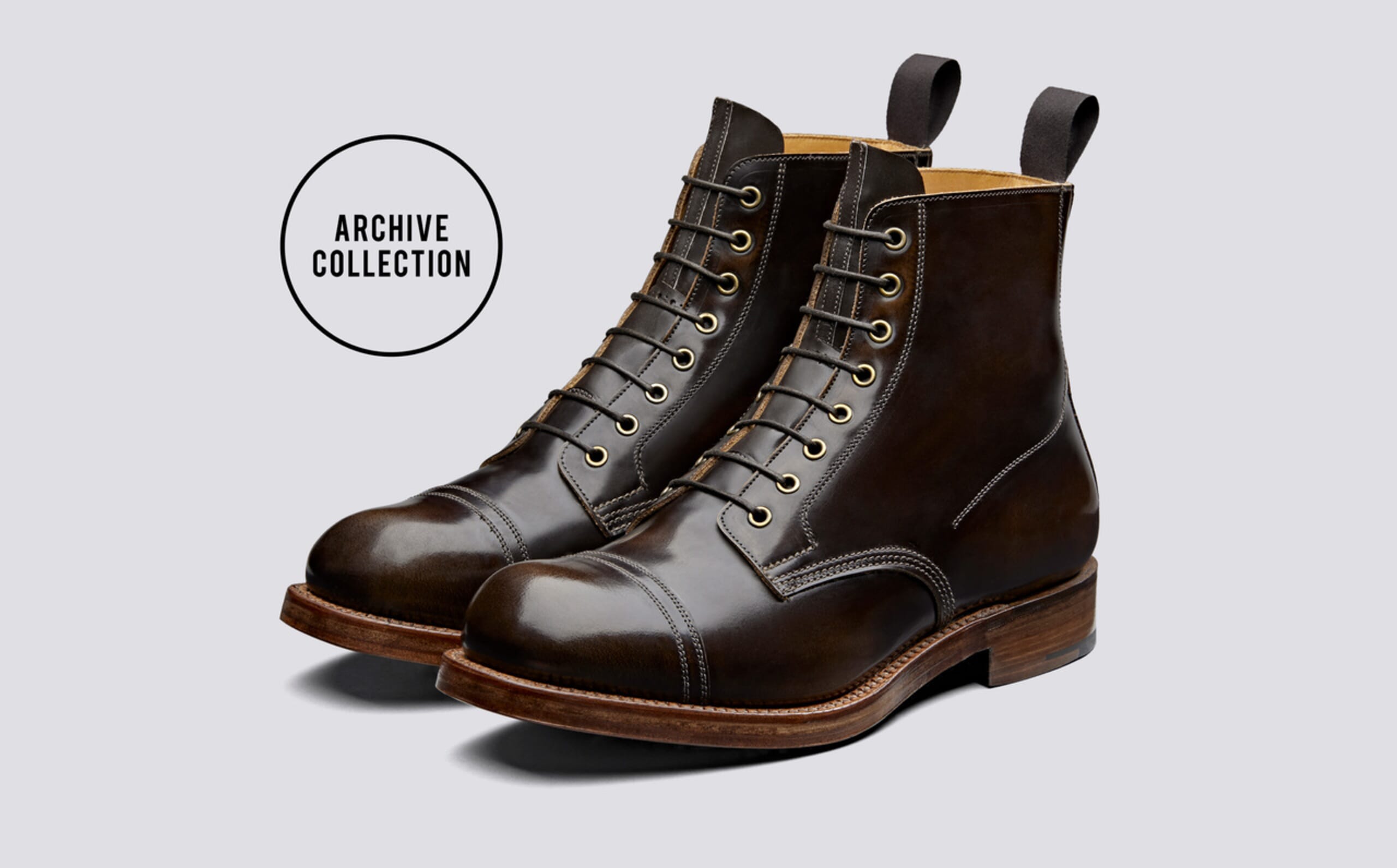 Shoe No.7 | Mens Derby in Brown Woven Leather on a Leather 