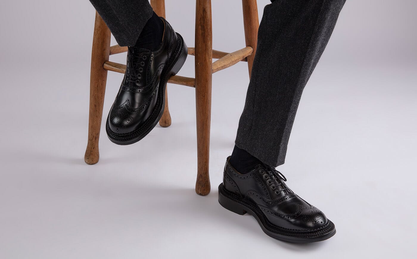 Grenson black brogues online