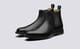 Grenson Declan in Black Calf Leather - 3 Quarter View Grenson Declan in Black Calf Leather - 3 Quarter View