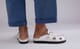 Dale | Clogs for Men in White Rubberised Leather | Grenson - Lifestyle View Dale | Clogs for Men in White Rubberised Leather | Grenson - Lifestyle View