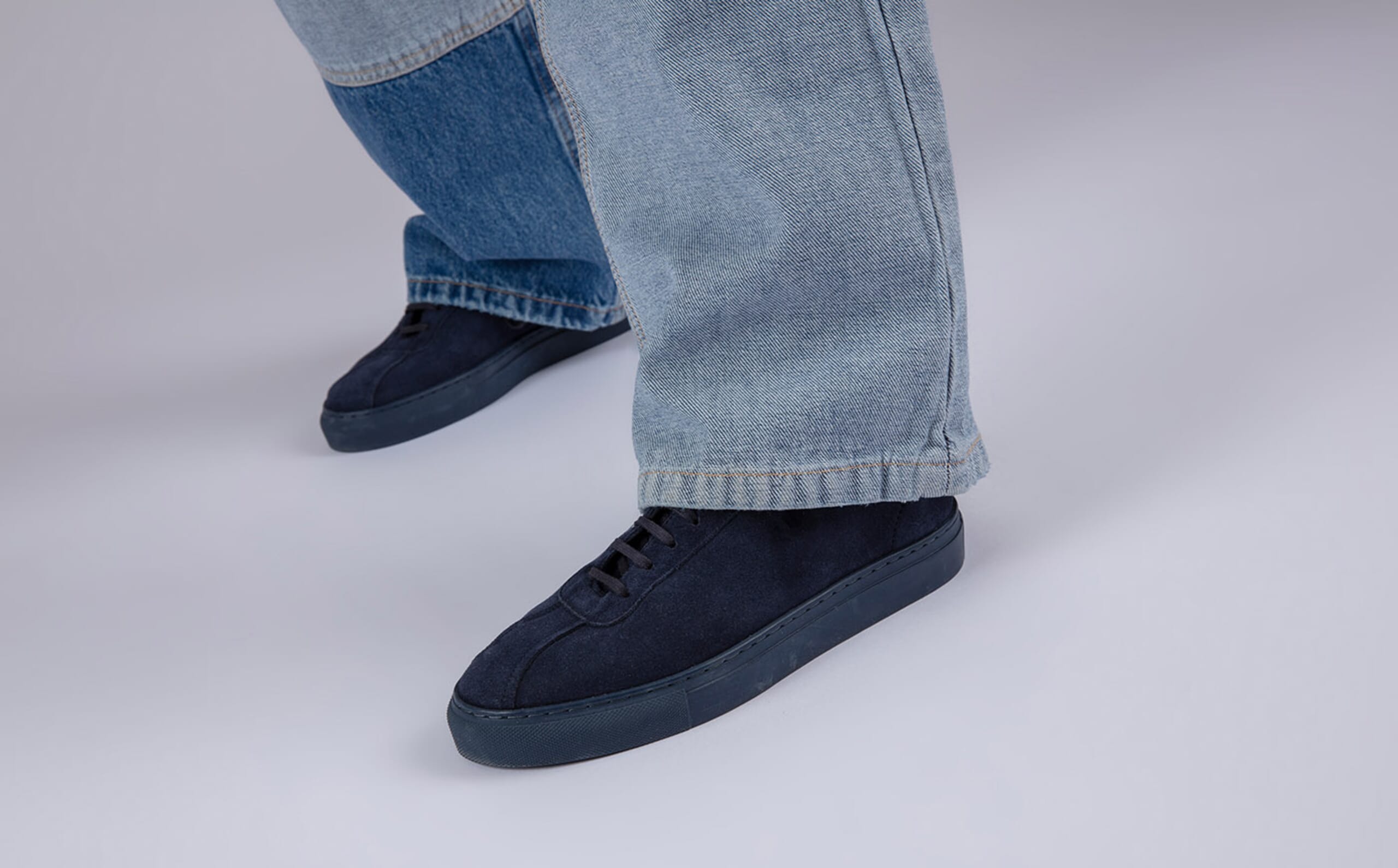 Grenson Navy suede dress shoes Grenson Scottie Tassel Loafers | Navy | US Stockists main image 2