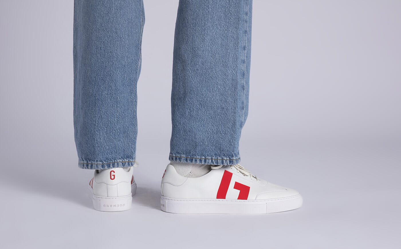 Non leather white sneakers hot sale
