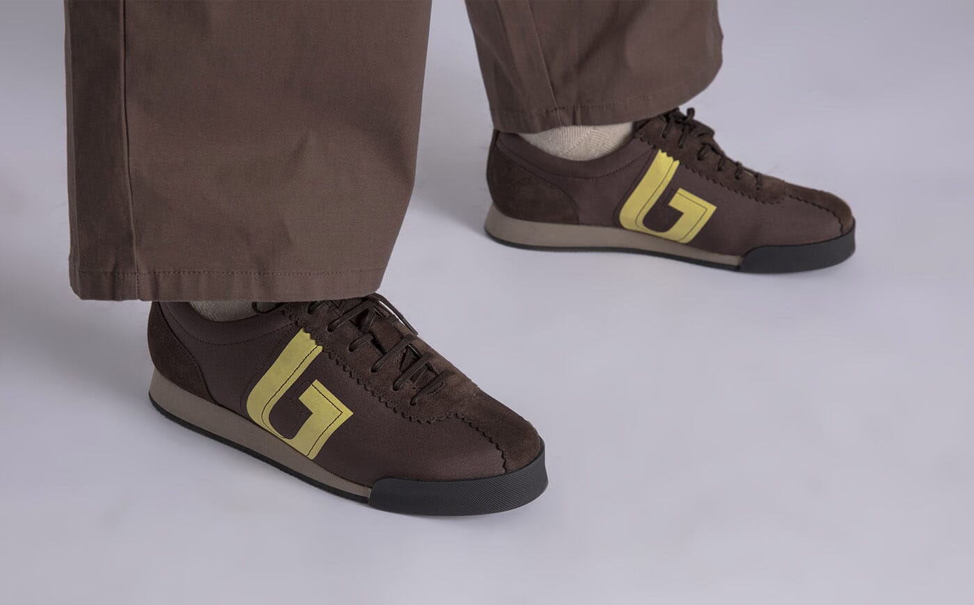 Grenson canvas sneaker top