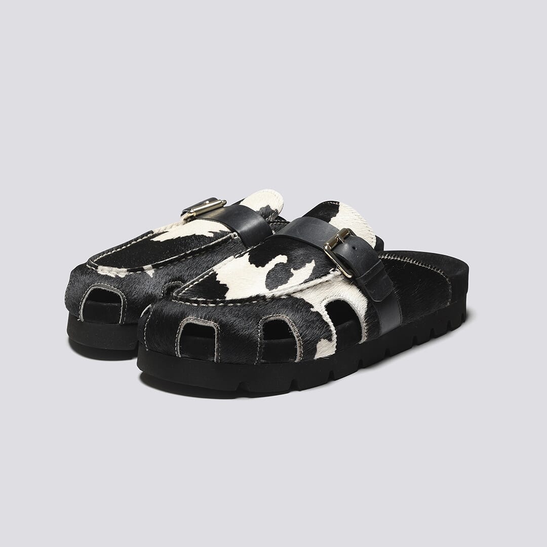 Cow print birkenstocks sale