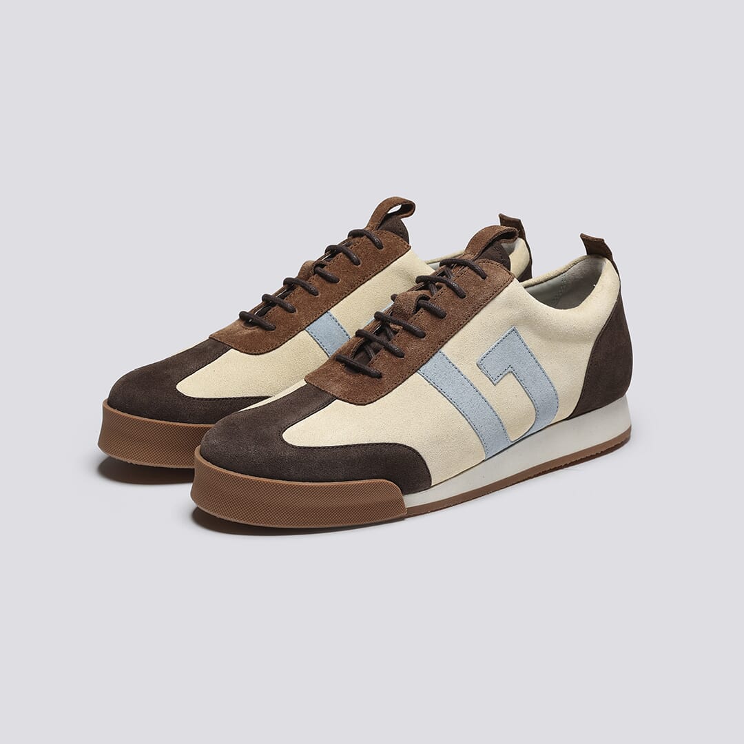 Tan suede trainers discount