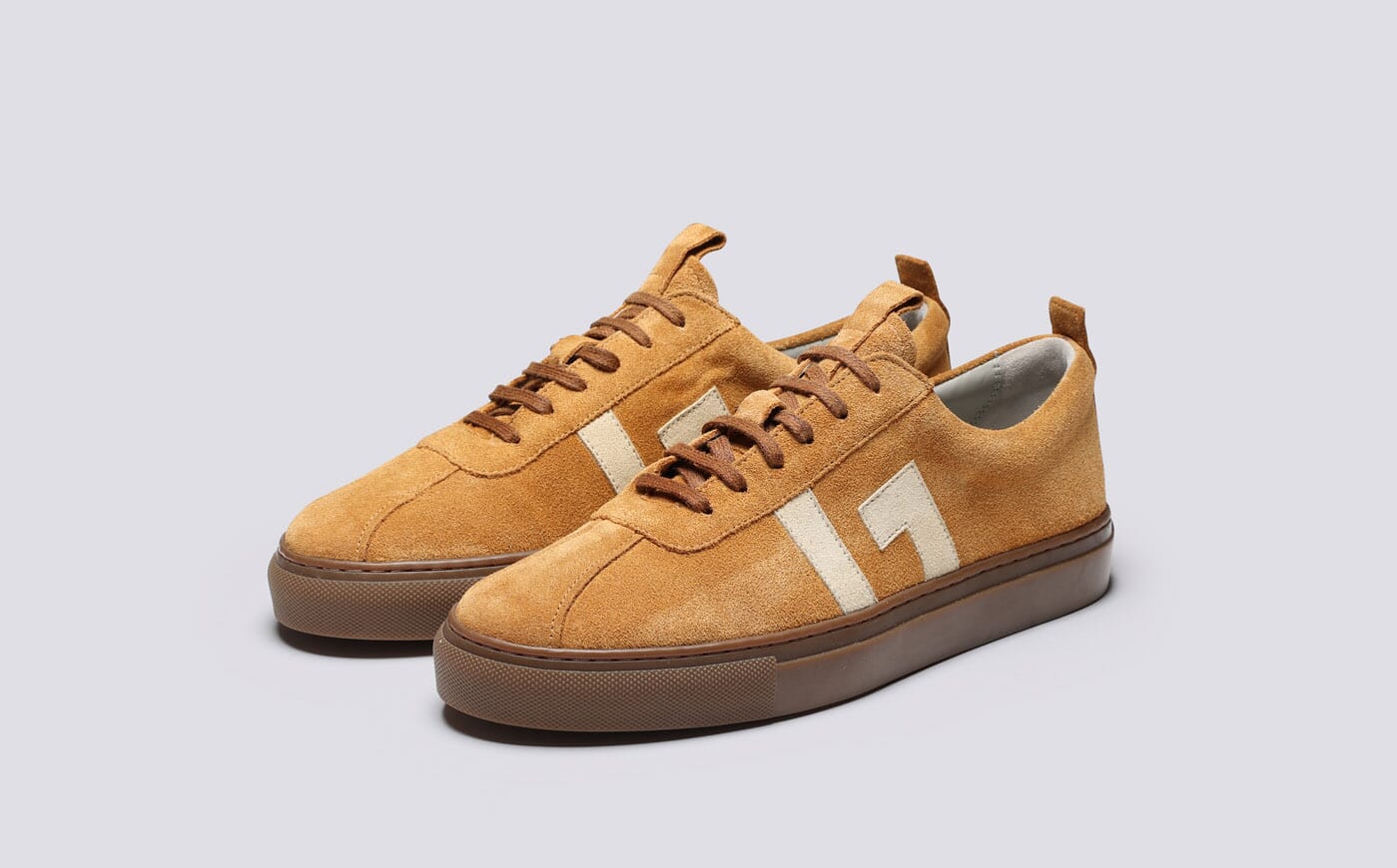 Tan suede sneakers womens hotsell