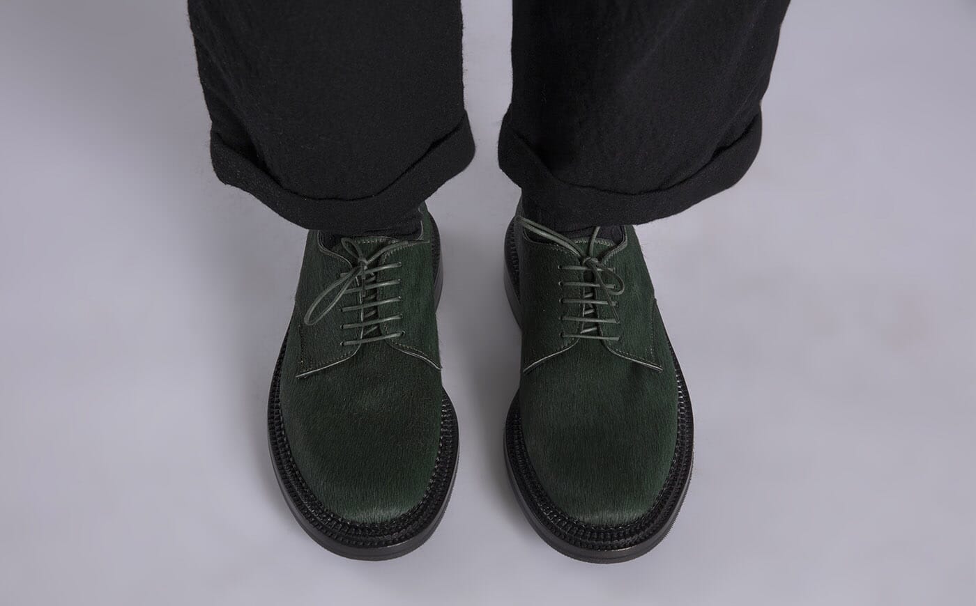 Green derby shoes hotsell