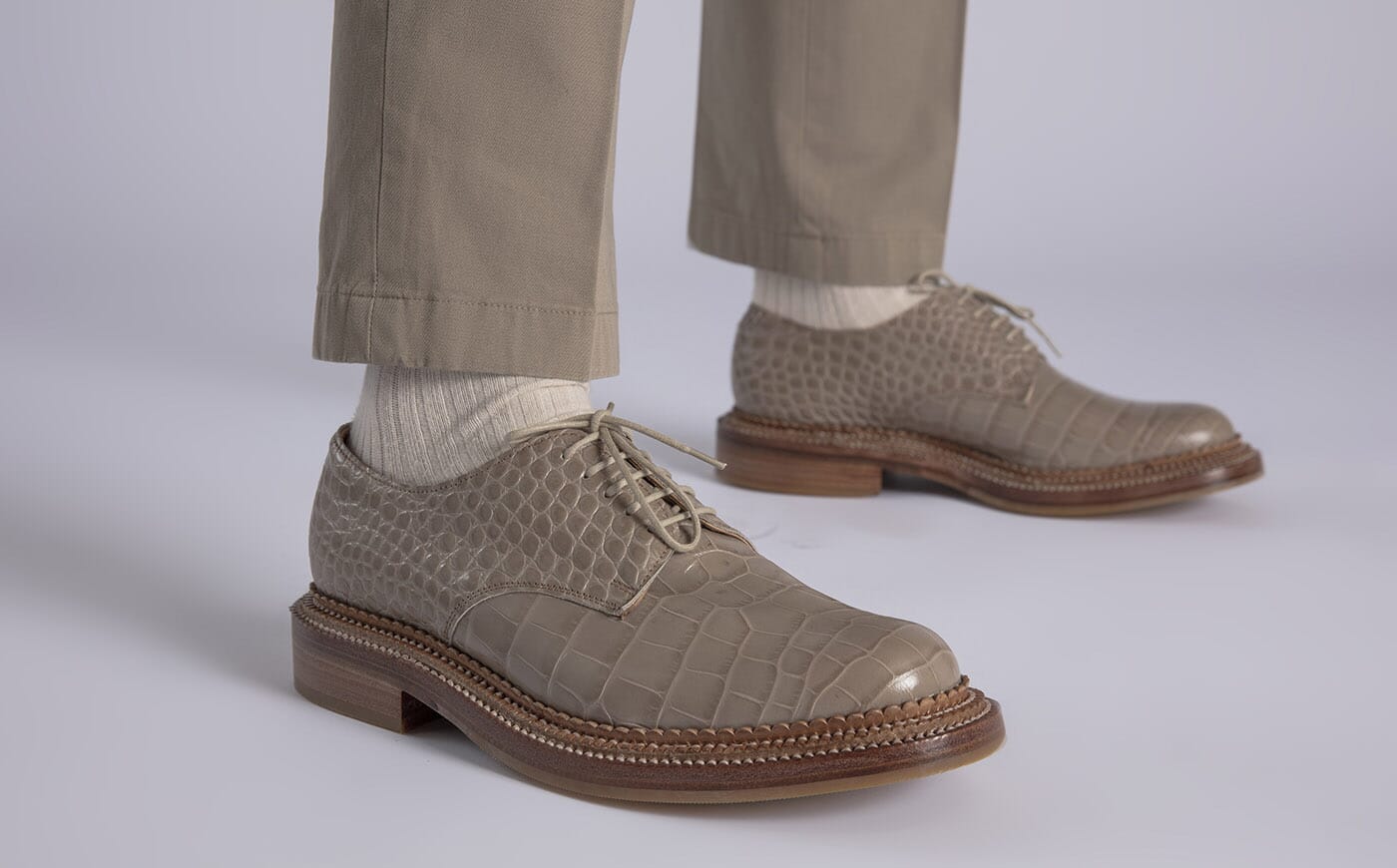 Printed leather shoes shop