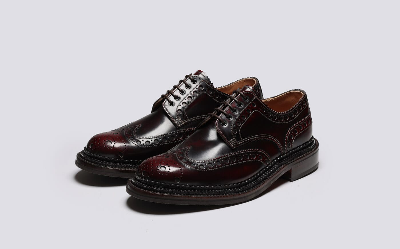 Burgundy brogues mens sale