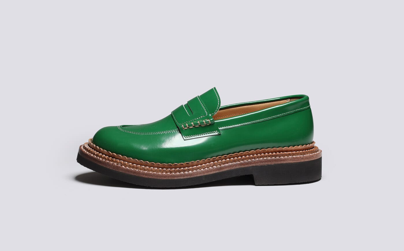 Green loafers hotsell