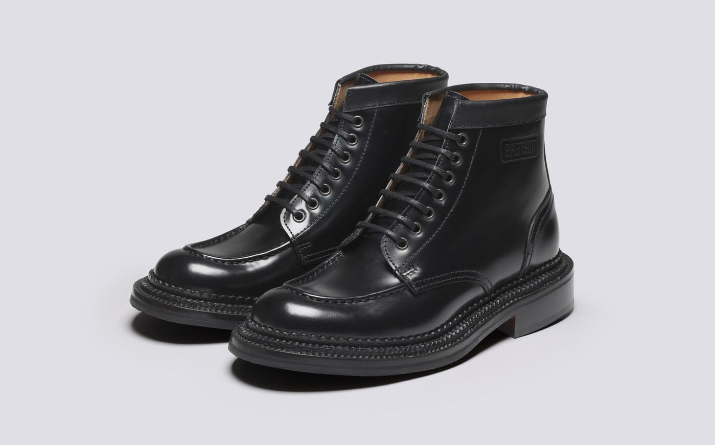 Black grenson boots on sale