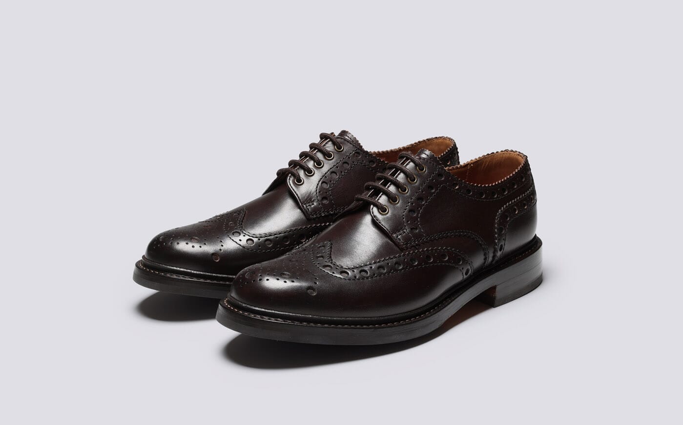 Grenson archie black brogues sale