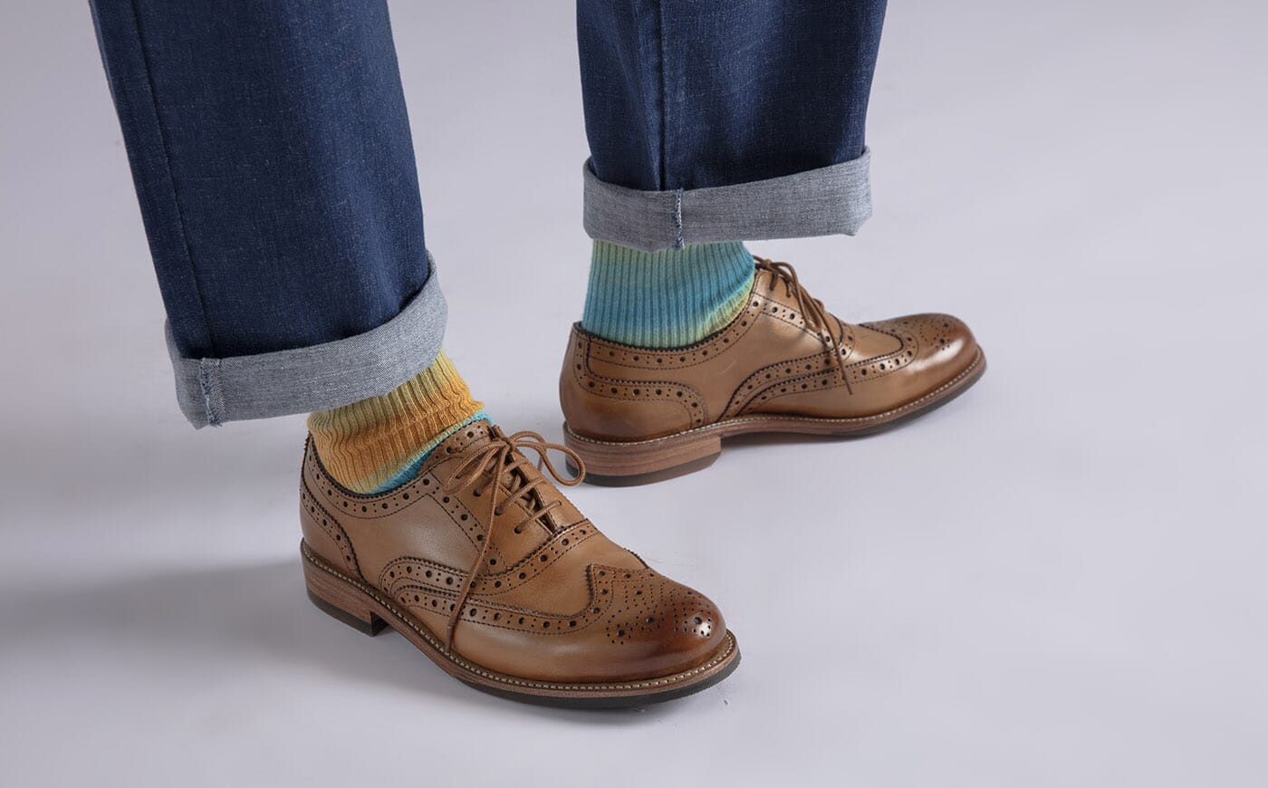 Rose Womens Brogues in Tan Leather Grenson