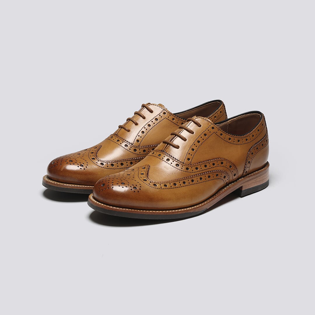Rose gold brogues clearance