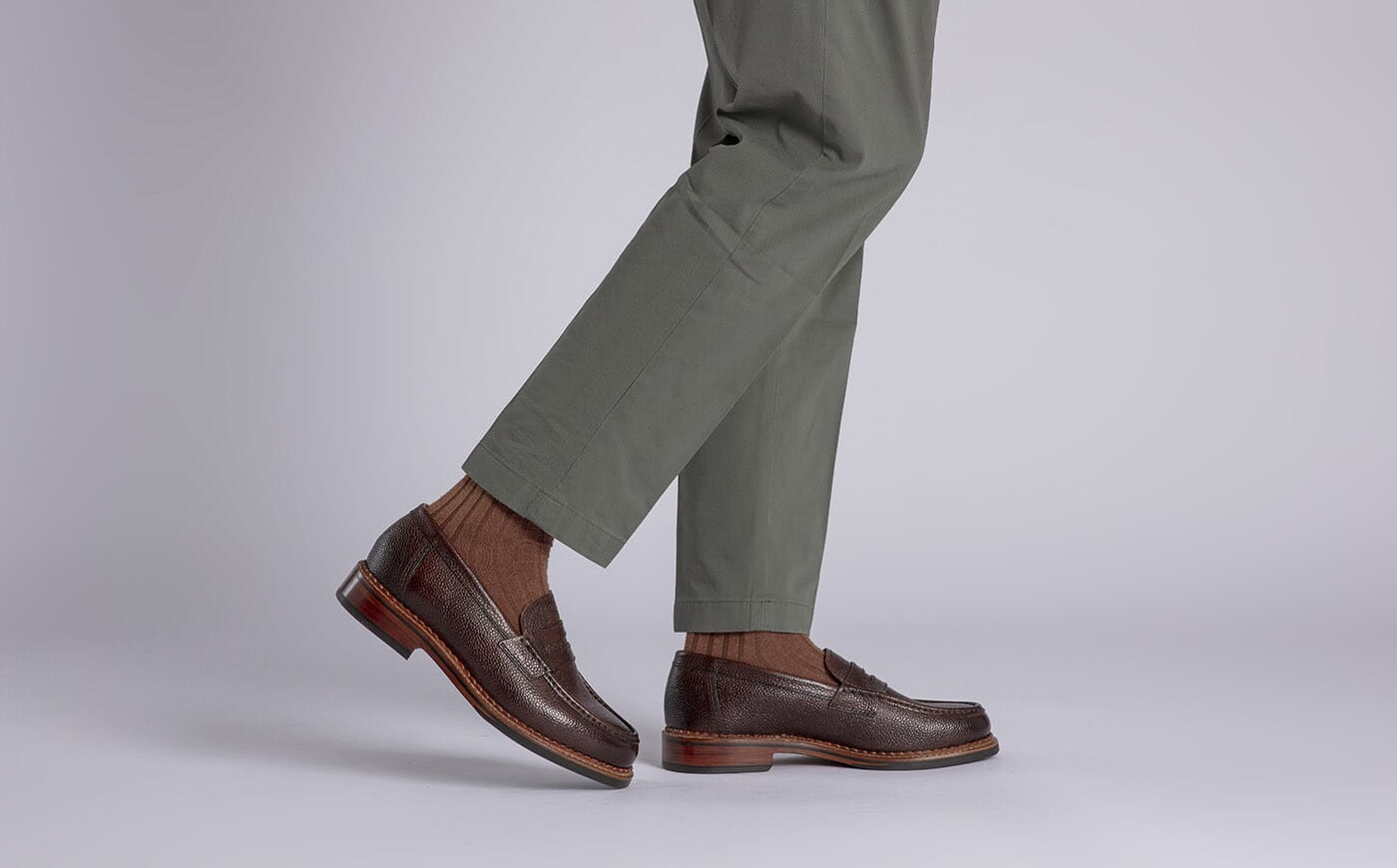Dark tan loafers deals