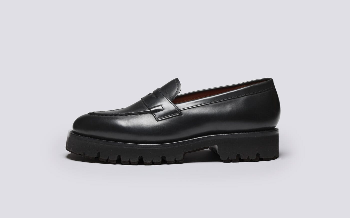 LLOYD Germany Men\'s Black Leather Loafers, Size 11.5/46.5, Made in Germany LLOYD Germany Black Patent Leather Loafer Shoes Men main image 4