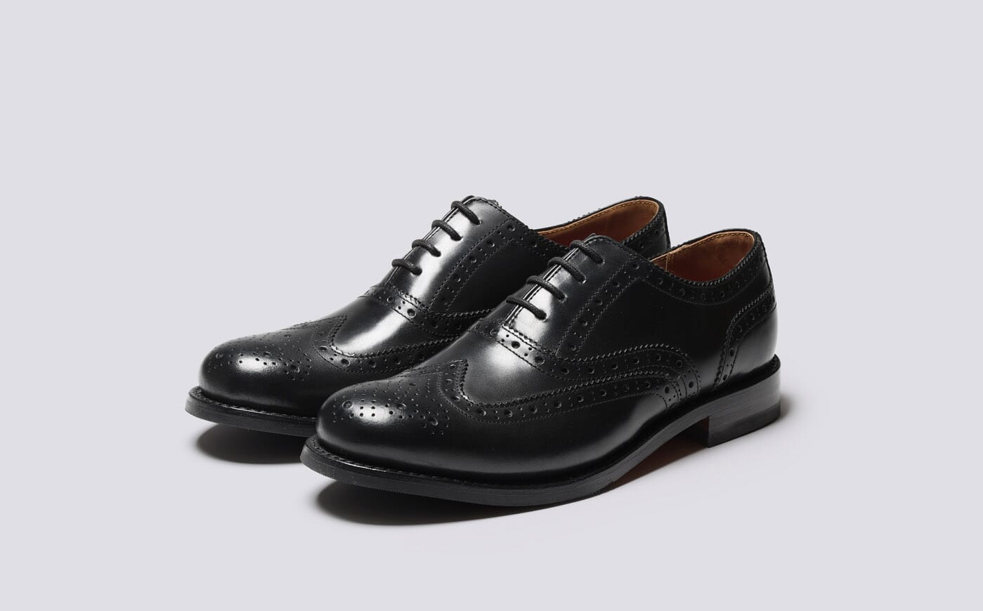 Black womens brogues size 6 top