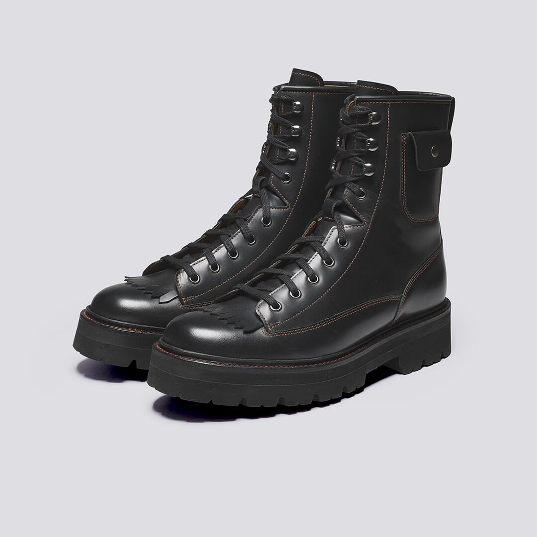 Edison | Mens Boots in Black Leather | Grenson