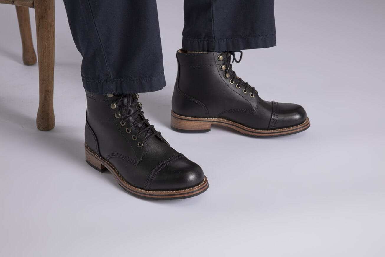 Radley Mens Boots in Black Leather Grenson